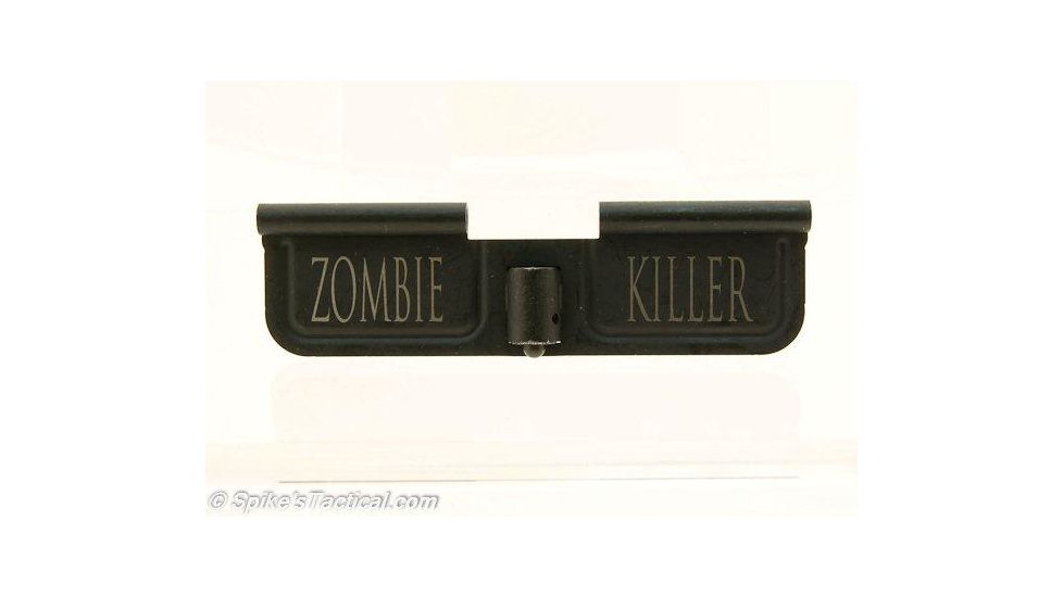 Spikes Tactical Ejection Port Door with Zombie Killer Engraving, Black SPKSED7007