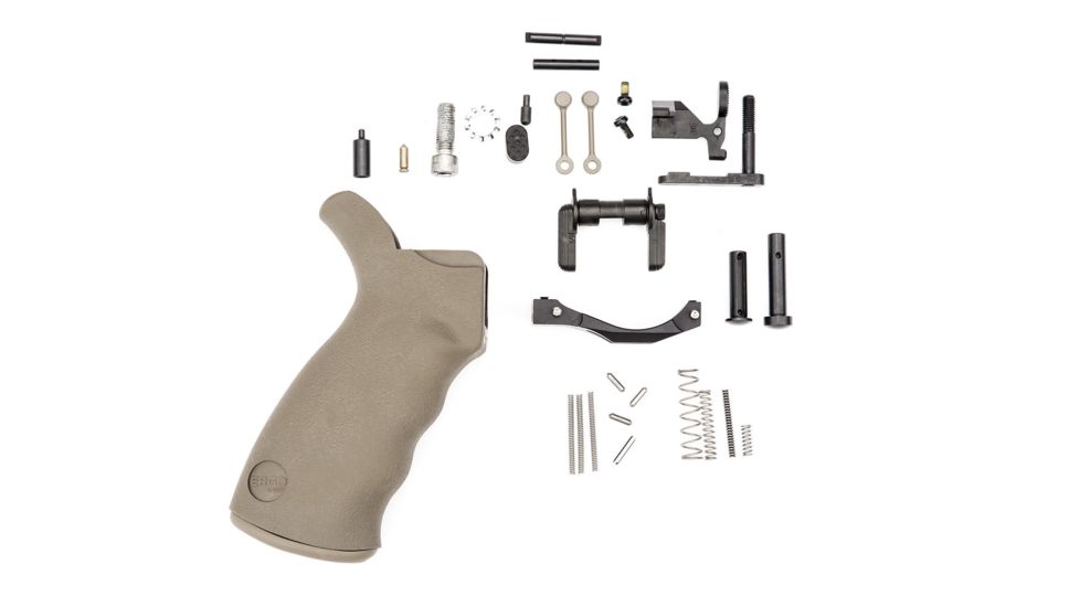 Spikes Tactical Lower Parts Kit Enhanced - FDE Without FC/Trigger Group, FDE SLPK310