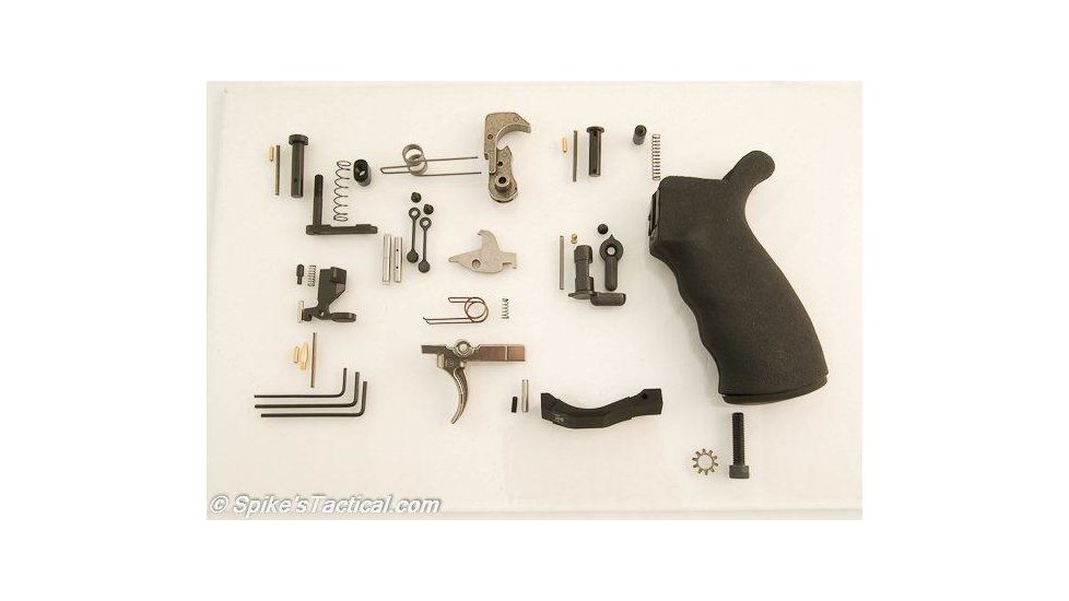 Spikes Tactical Lower Parts Kit Enhanced, Black SPKSLPK301