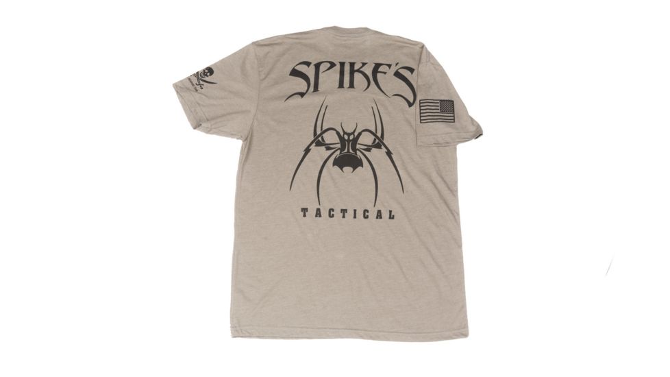 Spikes Tactical Mens - T-Shirt - Stops ISIS on Contact, Warm Grey, 2XL SGT1071-2X