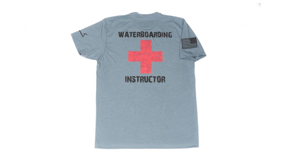 Spikes Tactical Mens - T-Shirt - Waterboarding Instructor, Indigo, 2XL SGT1074-2X