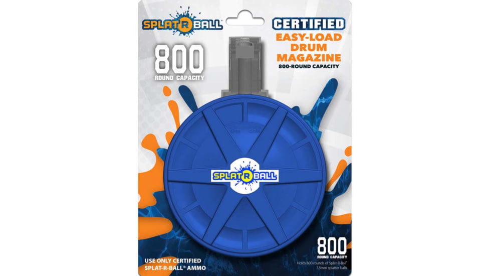 USED SPLAT R Ball Water Blaster Drum Magazine Toys, 800 Round, Blue, 950012, EDEMO1