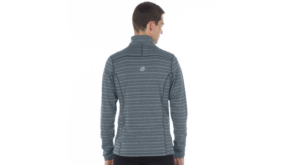 SportHill Echo Zip Top - Men's-Coastal Grey Stripe-Medium