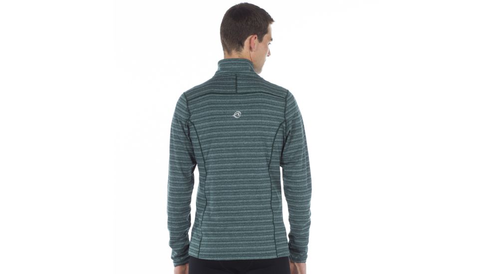 SportHill Echo Zip Top - Men's-Spruce Stripe-Small