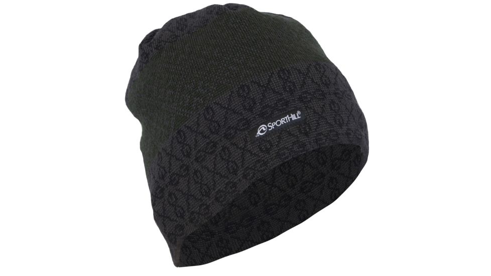 SportHill Nordic Knit Hat - Men's-Black/Spruce-One Size