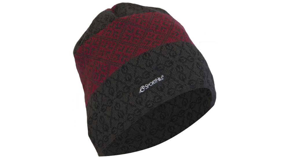 SportHill Nordic Knit Hat - Men's-Black/Syrah-One Size