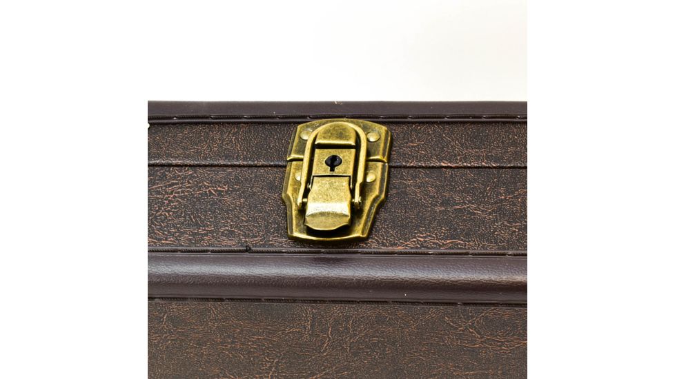 Sportlock LeatherLock Take Down Shotgun Case, Tan w/ Velcro Tie Down &amp; Key Locks 00039