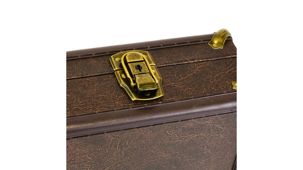 Sportlock LeatherLock Take Down Shotgun Case, Tan w/ Velcro Tie Down &amp; Key Locks 00039