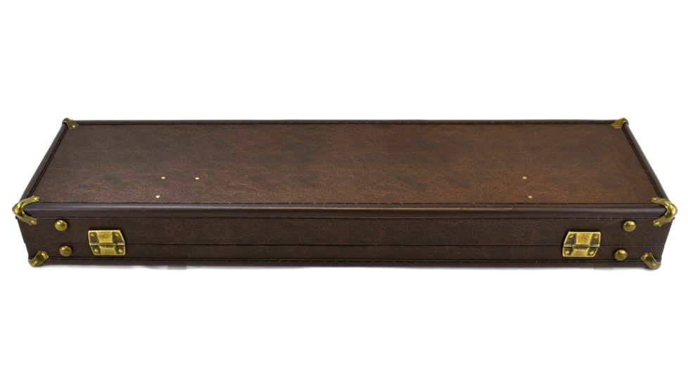 Sportlock LeatherLock Take Down Shotgun Case, Tan w/ Velcro Tie Down &amp; Key Locks 00039