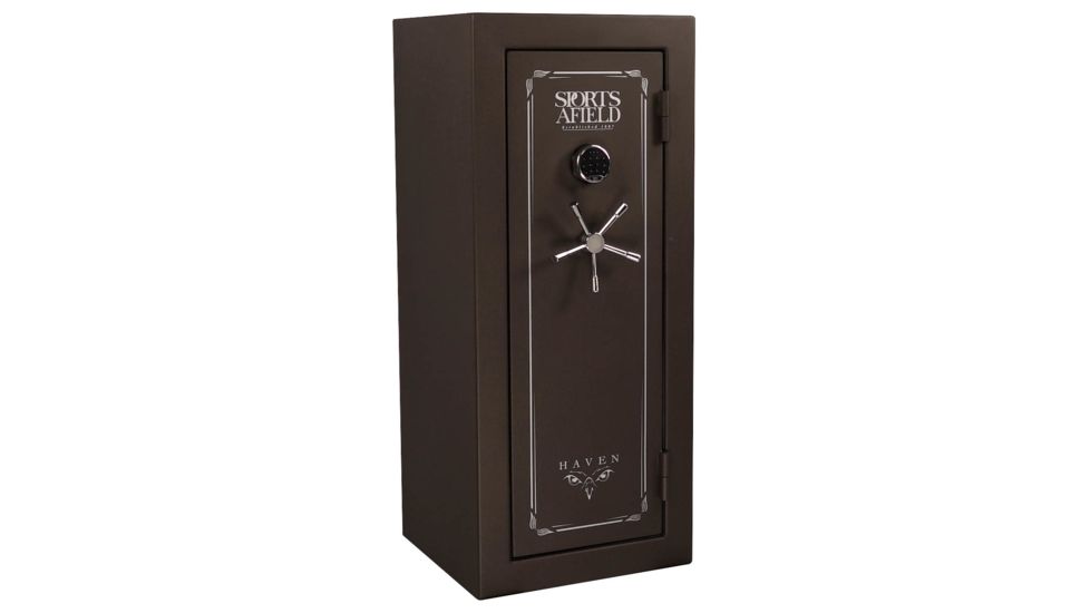 Sports Afield Haven Series Fire Rated Gun Safe, Dark Earth Matte, 59H x 25W x 24D, SA5925H