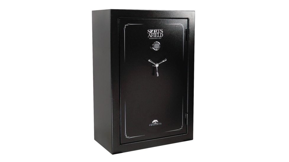 Sports Afield Preserve Series Fire Rated Gun Safe, 40, Black, SECSA5940P