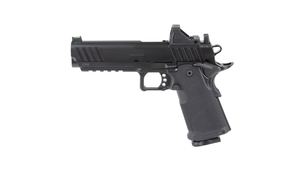 Springfield Armory 1911 DS Prodigy Semi Auto Pistol, 9mm Luger, 5 inch Barrel, Adjustable, Black, Steel, 10 Round Capacity, PH9119AOSLCPAC