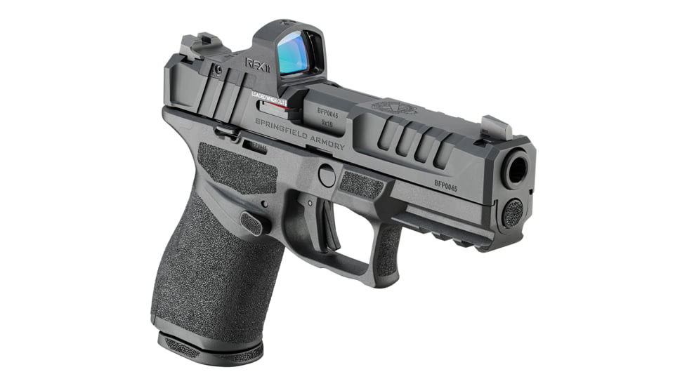Springfield Armory CA Echelon Semi Auto Pistol, 9mm Luger, 4 inch Barrel, Fixed, Black, Polymer, 10 Round Capacity, EC9409BCAPAC