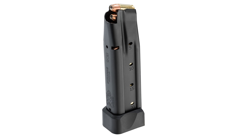 Springfield Armory Double-Stack Magazine, 1911 DS Prodigy, 9mm Luger, 20 Round, Black, 1 Pack, Steel, PH6920-20RD