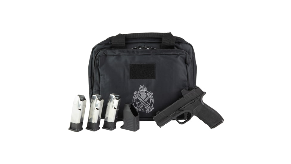 Springfield Armory Hellcat Pro Comp Semi Auto Pistol, 9mm Luger, 3.8 inch Barrel, Fixed, Black, Polymer, 10 Round Capacity, HCP9379BOSPLCCOMPAC