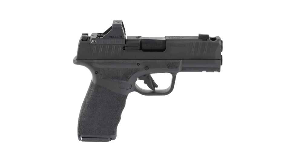 Springfield Armory Hellcat Pro Comp Semi Auto Pistol, 9mm Luger, 3.8 inch Barrel, Fixed, Black, Polymer, 10 Round Capacity, HCP9379BOSPLCCOMPAC