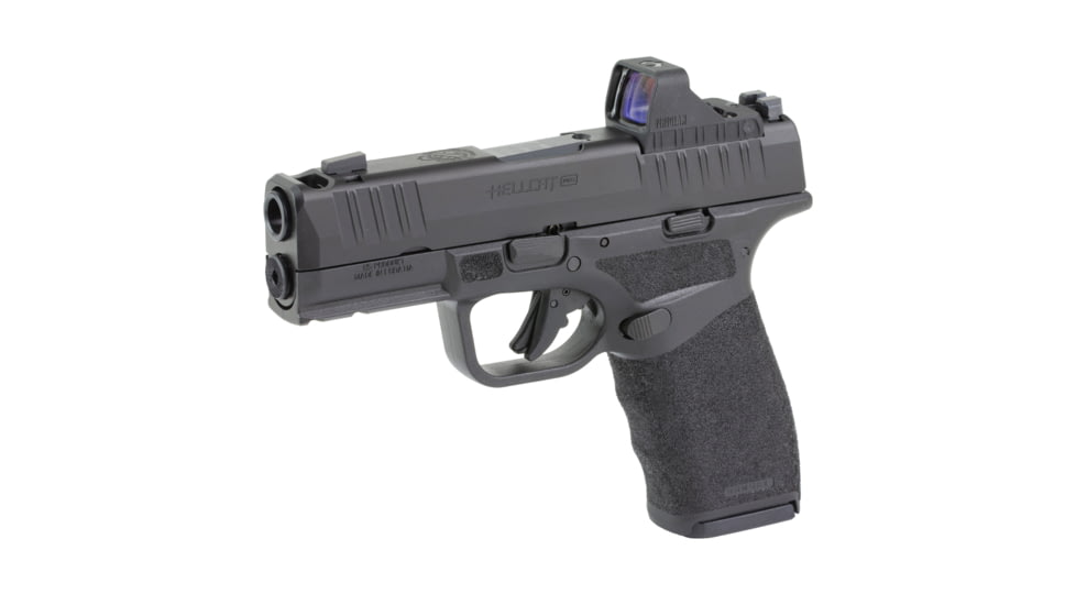 Springfield Armory Hellcat Pro Comp Semi Auto Pistol, 9mm Luger, 3.8 inch Barrel, Fixed, Black, Polymer, 15 Round Capacity, HCP9379BOSP15COMPAC