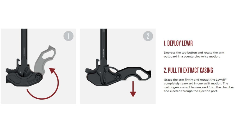 Springfield Armory LevAR Ratcheting Charging Handle with 7.25in Overall Length for AR-15, AR5430