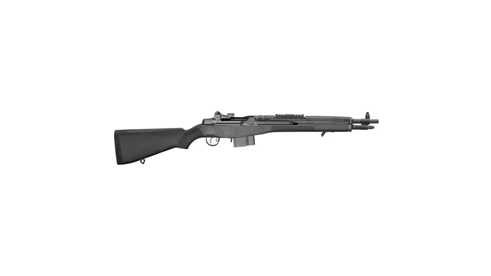 Springfield Armory M1A Scout Squad Semi Auto Rifle, .308 Winchester /7.62x51mm NATO, 18 inch Barrel, 1-7 Twist, Synthetic, Black, 10 Round Capacity, Black, AA9126NT