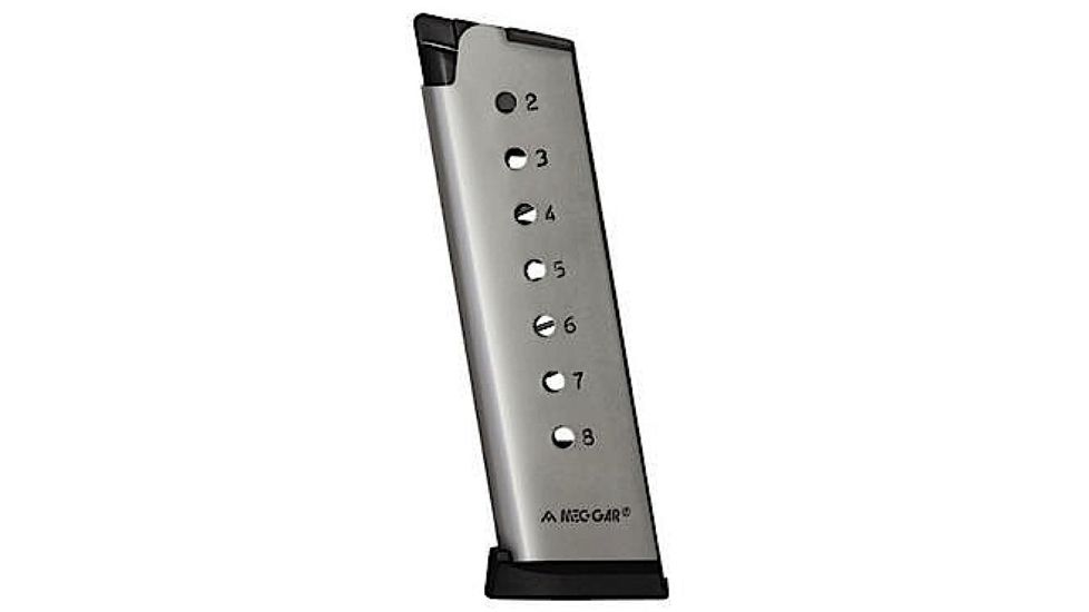Springfield Armory 1911 .45 ACP 8 Round Pistol Magazine, Black, 1 Pack, Stainless Steel, PI6074-8RD