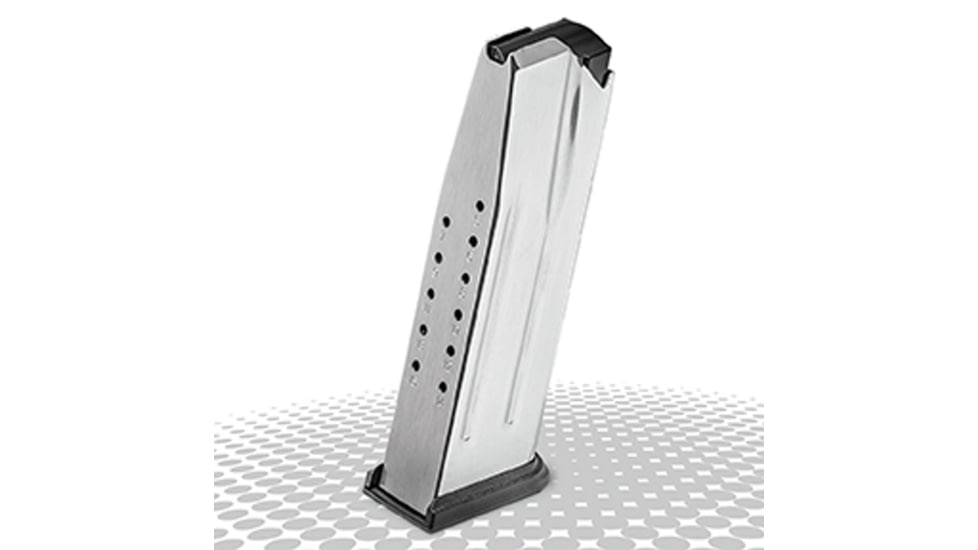 Springfield Armory XD-M 10mm Magazine, 15 Round, Silver, 1 Pack, Stainless Steel, XDM5015-15RD