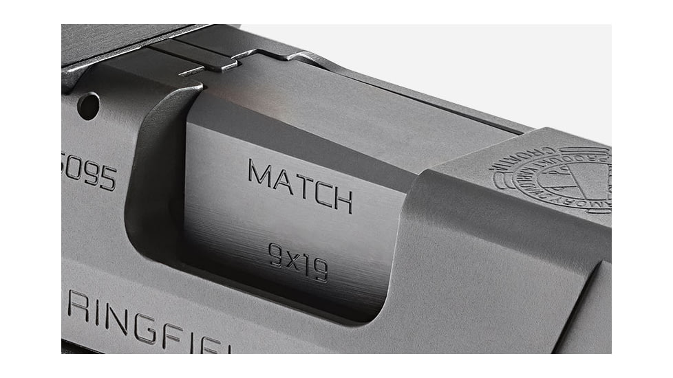 Springfield Armory XD-M 4.5in Threaded Barrel, Glock 17, 9mm Luger, 5.28 inch, 1-10 Twist, 5x28 Thread, Melonite, Black, XDM0901TB-KIT