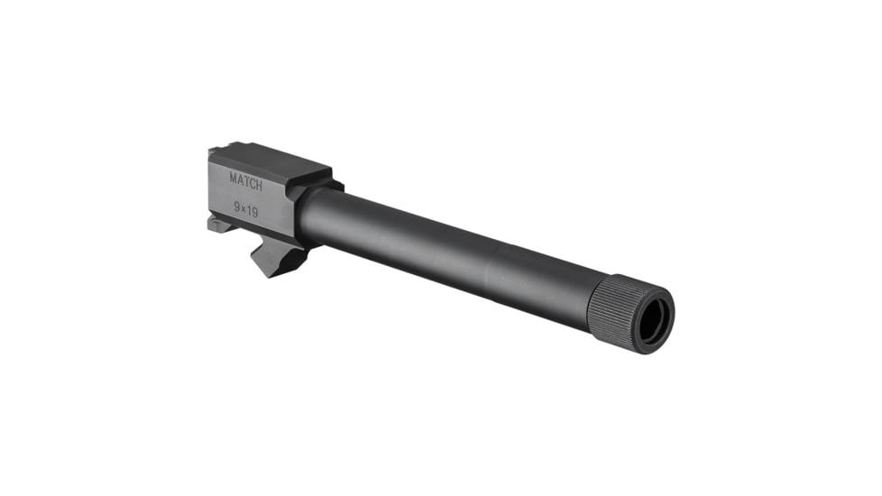 Springfield Armory XD-M 4.5in Threaded Barrel, Glock 17, 9mm Luger, 5.28 inch, 1-10 Twist, 5x28 Thread, Melonite, Black, XDM0901TB-KIT