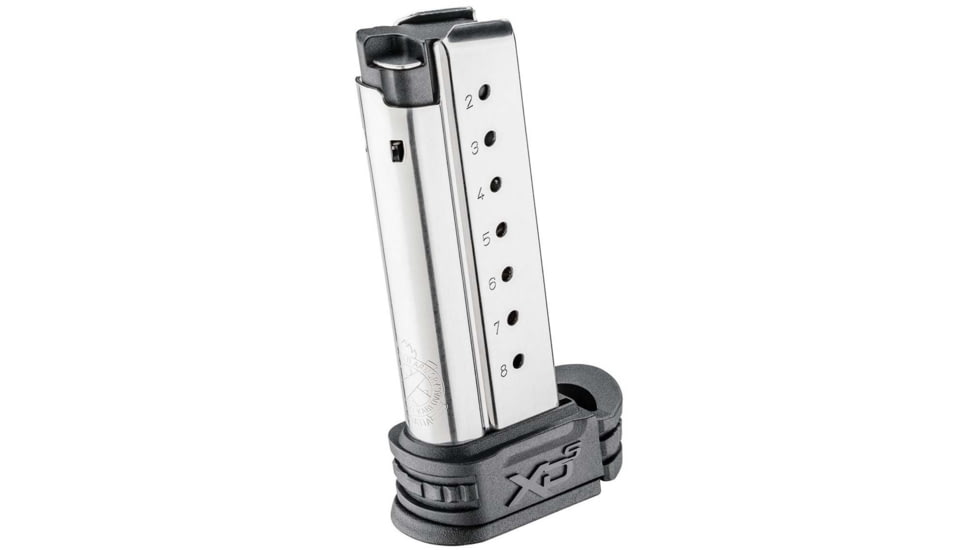 Springfield Armory XD-S Mid-Size Magazine w/ Sleeve for Backstrap 1/2, 9mm, 8 Round, Black Finish, XDS0908-8RD