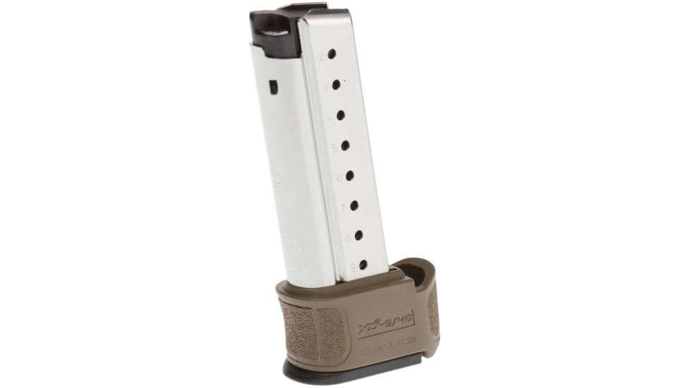 Springfield Armory XD-S MOD.2 Magazine w/ Sleeve, 9mm, 9 Round, Flat Dark Earth Finish, XDSG09061FDE-9RD