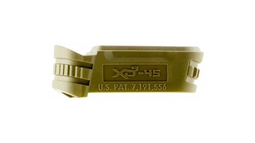 Springfield Armory XD-S Gear Mid-Size 3.3in Backstrap Sleeve 2, .45 ACP, Flat Dark Earth Finish, 1 Pack, Polymer, XDS5002MFDE