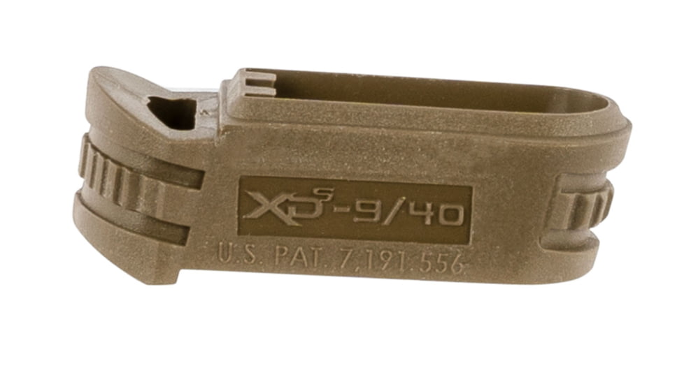 Springfield Armory XD-S Gear Mid-Size 3.3in Magazine w/ Sleeve for Backstrap 2, 9mm, Flat Dark Earth Finish, XDS5902MFDE