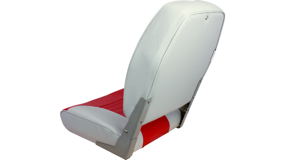 Springfield Marine High Back Folding Chair, Gray/Red, 1040665