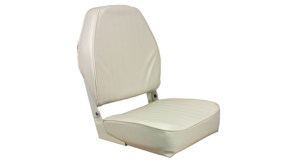 Springfield Marine High Back Folding Coach Seat, White, 1040649