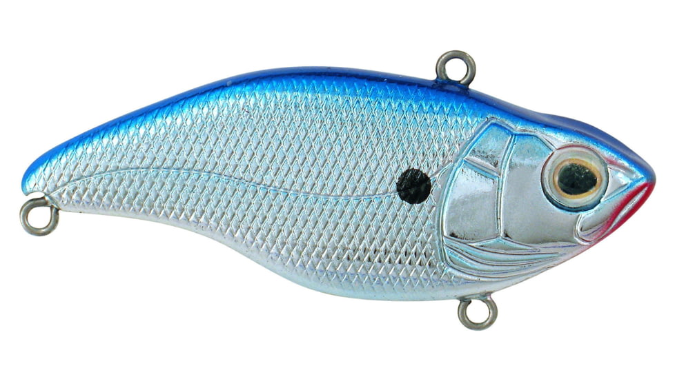 Spro Aruku Shad 75 Lipless Rattle Crankbait, Sinking, Chrome Blue, 3in, 5/8oz, SAS75CBL