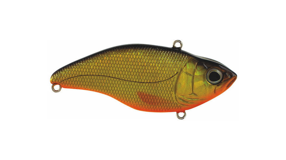 Spro Aruku Shad 75 Lipless Rattle Crankbait, Sinking, Gold Black, 3in, 5/8oz, SAS75GBK