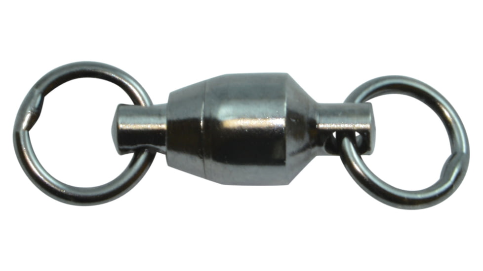Spro Ball Bearing Swivel 2-Welded Ring Sz7 420Lb Black 2Pk, SBSB2WR-07-2