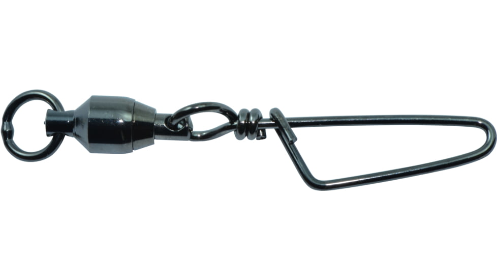 Spro Ball Bearing Swivel w/Coastlock Snap Black 60Lb 3Pk, SBSCLB-03-3