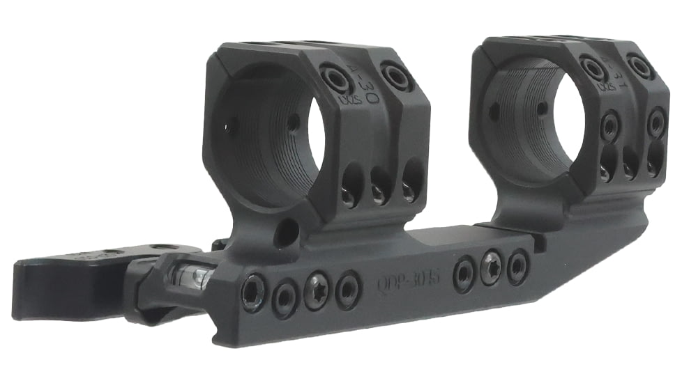 Spuhr 30mm H34mm 0MIL/0MOA Cantilever Quick Detachable Rifle Scope Mount, Black, QDP-3046