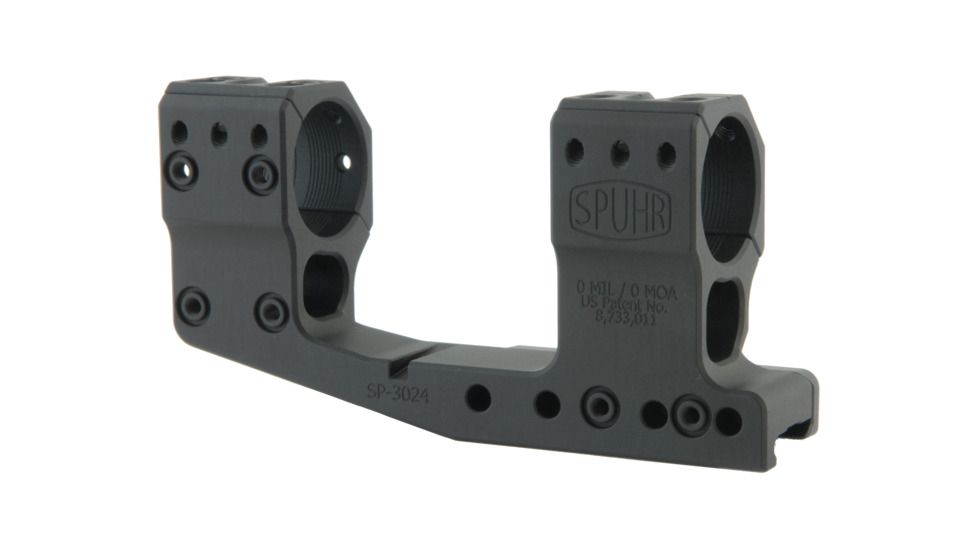  Spuhr 30mm H48mm Cantilever Rifle Scope Mount for Picatinny Rail, Black, SP-3024C