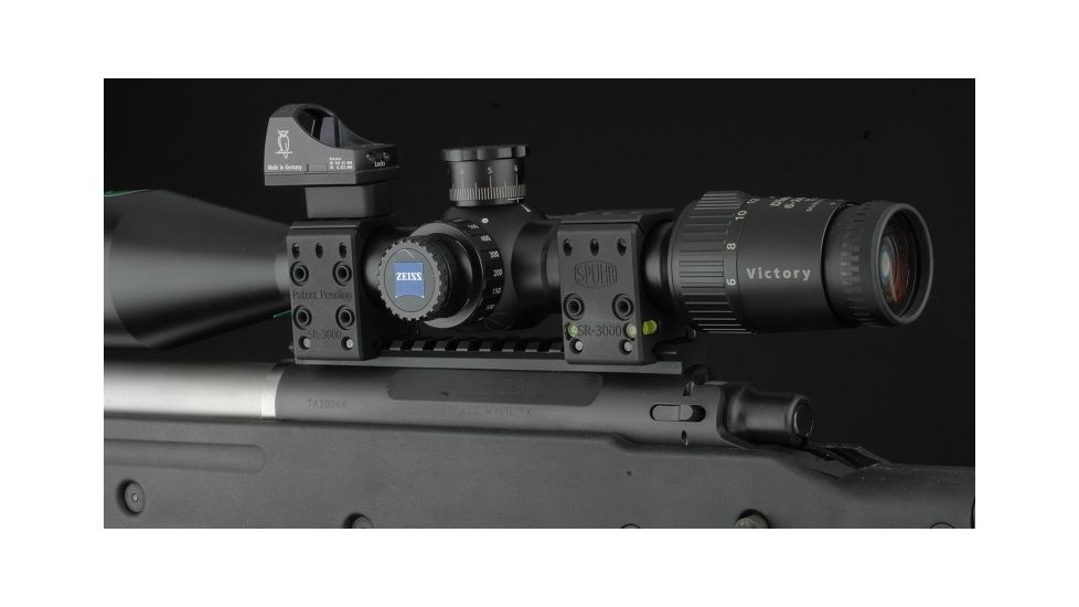 Spuhr 30mm Rifle Scope Ring Mount, Black, Height 25.4 mm/1in/Length 32 mm/1.26in 1006936