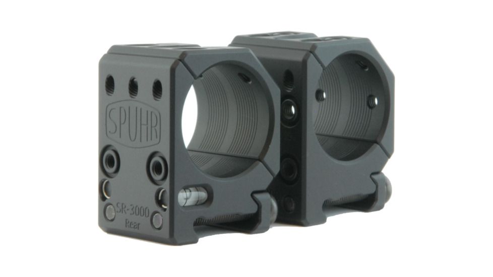 Spuhr 30mm Rifle Scope Ring Mount, Black, Height 25.4 mm/1in/Length 32 mm/1.26in 1006936