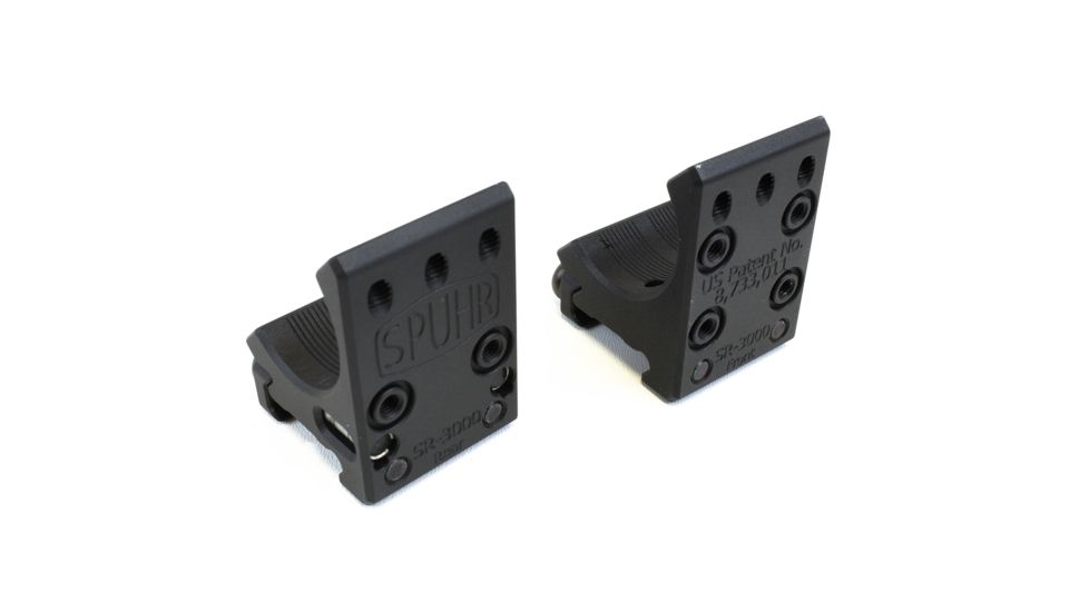 Spuhr 30mm Rifle Scope Ring Mount, Black, Height 25.4 mm/1in/Length 32 mm/1.26in, SR-3000