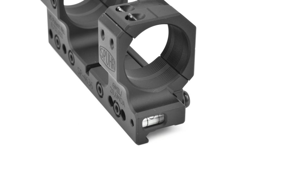 Spuhr 34mm H34mm 6MIL/20.6MOA Rifle Scope Mount for Picatinny Rail, Black, SP-4636