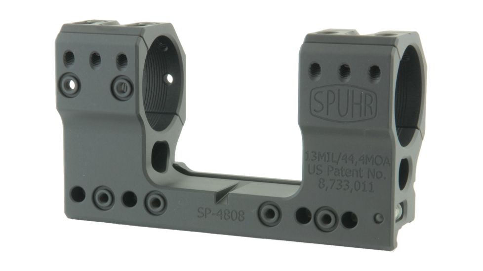 Spuhr 34mm H44mm 13MIL/44.4 MOA  Rifle Scope Mount for Picatinny Rail, Black SP-4808