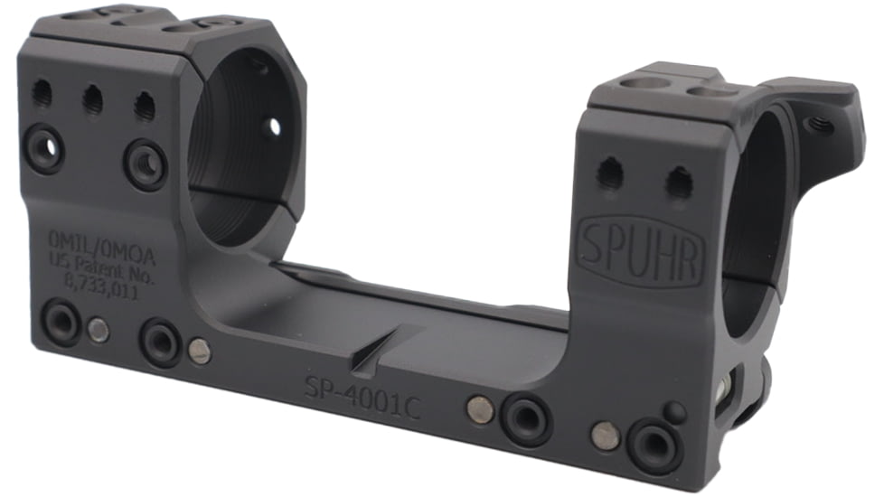 EDEMO Spuhr 34mm Picatinny Rifle Scope Mount, 1.18 in, 0 MOA, Black, SP-4001C, EDEMO1