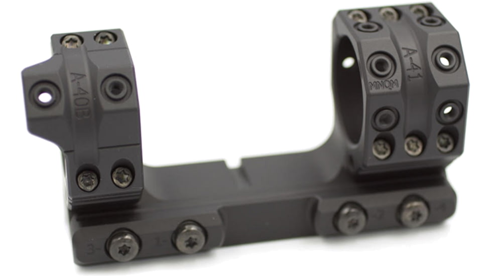 Spuhr 34mm Picatinny Rifle Scope Mount, 1.5 in, 0 MOA, Black, SP-4002C