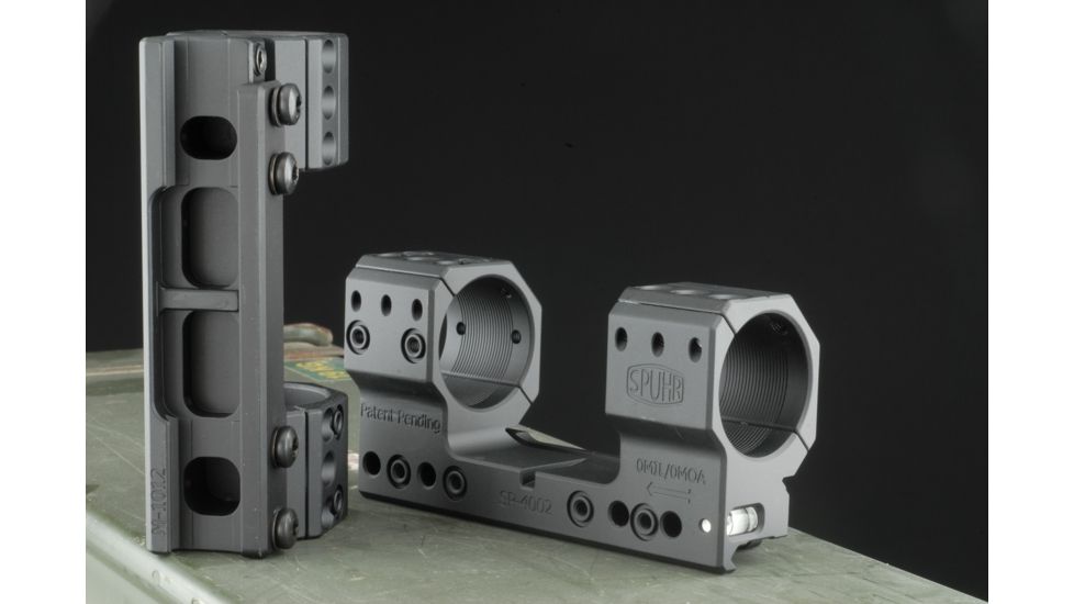 Spuhr 34mm Rifle Scope Mount, Black, Height- 38mm/1.5in 1006901