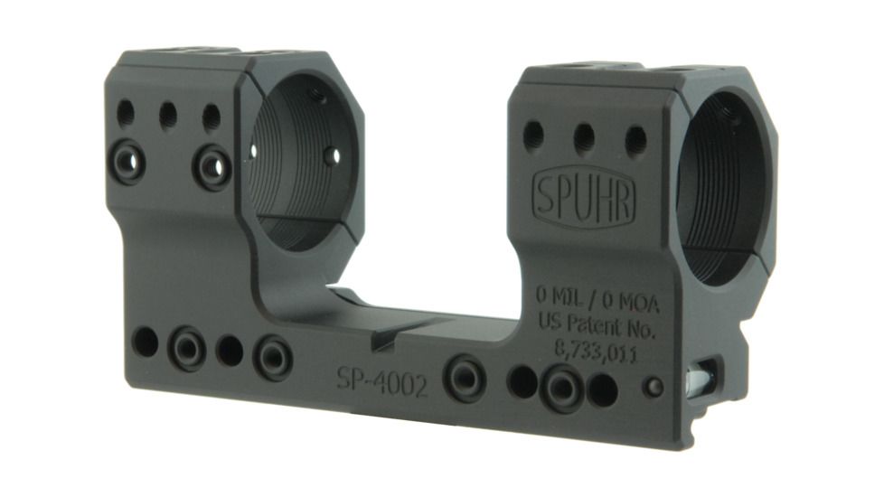 Spuhr 34mm Rifle Scope Mount, Black, Height- 38mm/1.5in 1006901