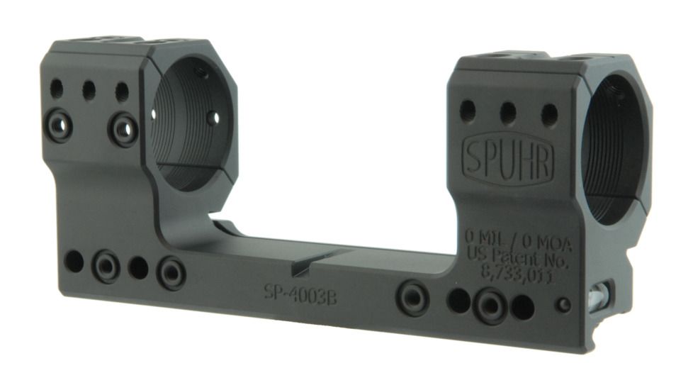 Spuhr 34mm Rifle Scope Mount, Black, Height- 38mm/1.5in 1006902