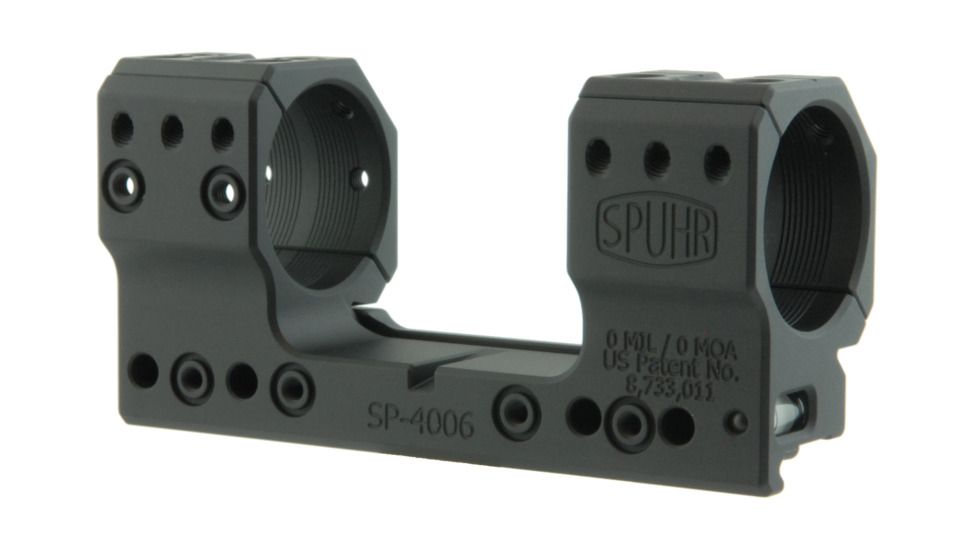 Spuhr 34mm Rifle Scope Mount, Black, Height- 34mm/1.35in 1006904